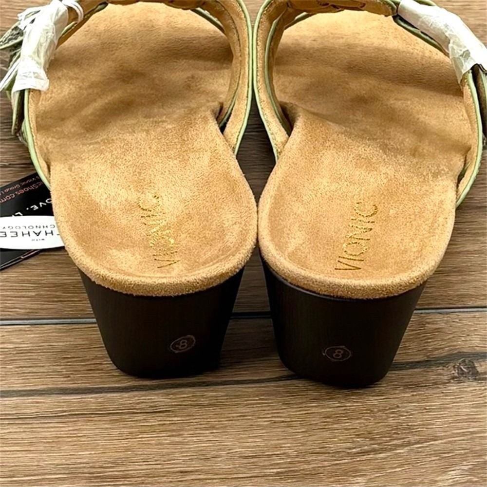 Vionic Park Radia Sandals Women's Size 8 Mint Snake Comfort‎ Wedge NWT - Picture 4 of 9